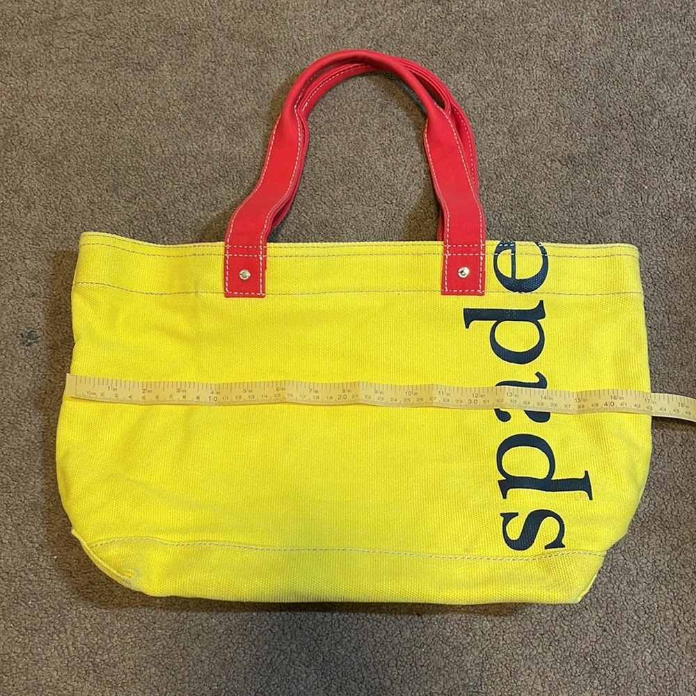 Kate Spade Yellow and Red Tote Bag with Classic Shape - Picture 7 of 11